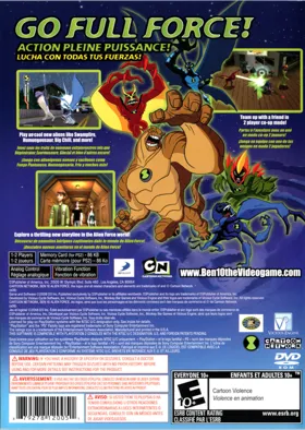 Ben 10 - Alien Force box cover back